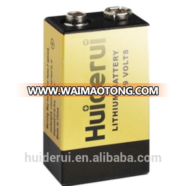 Lithium primary battery CP9V 1200mAh Li-MnO2 9V battery for smoke detector